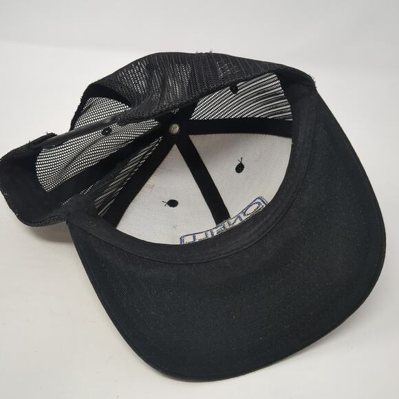 O'Neill Snapback Trucker Hat Black One Size Adjustable Embroidered Mesh Back - Picture 7 of 9